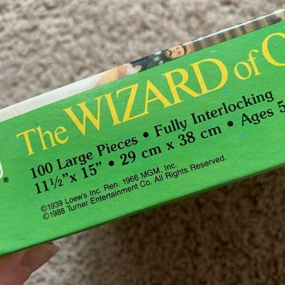 Vintage 1980s Wizard of Oz Puzzle New Golden 1988 100 Pieces - Picture 6 of 6